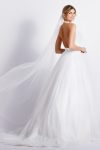 08-4233 collection lilly robe de mariée style romantiqye en tulle et dentelle dos nu