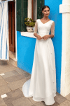 robe de mariée collection creatif paris en mousseline et dentelle