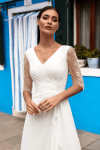 robe de mariée collection creatif paris en mousseline et dentelle