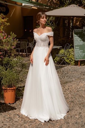 Robe encolure bateau créatif Paris