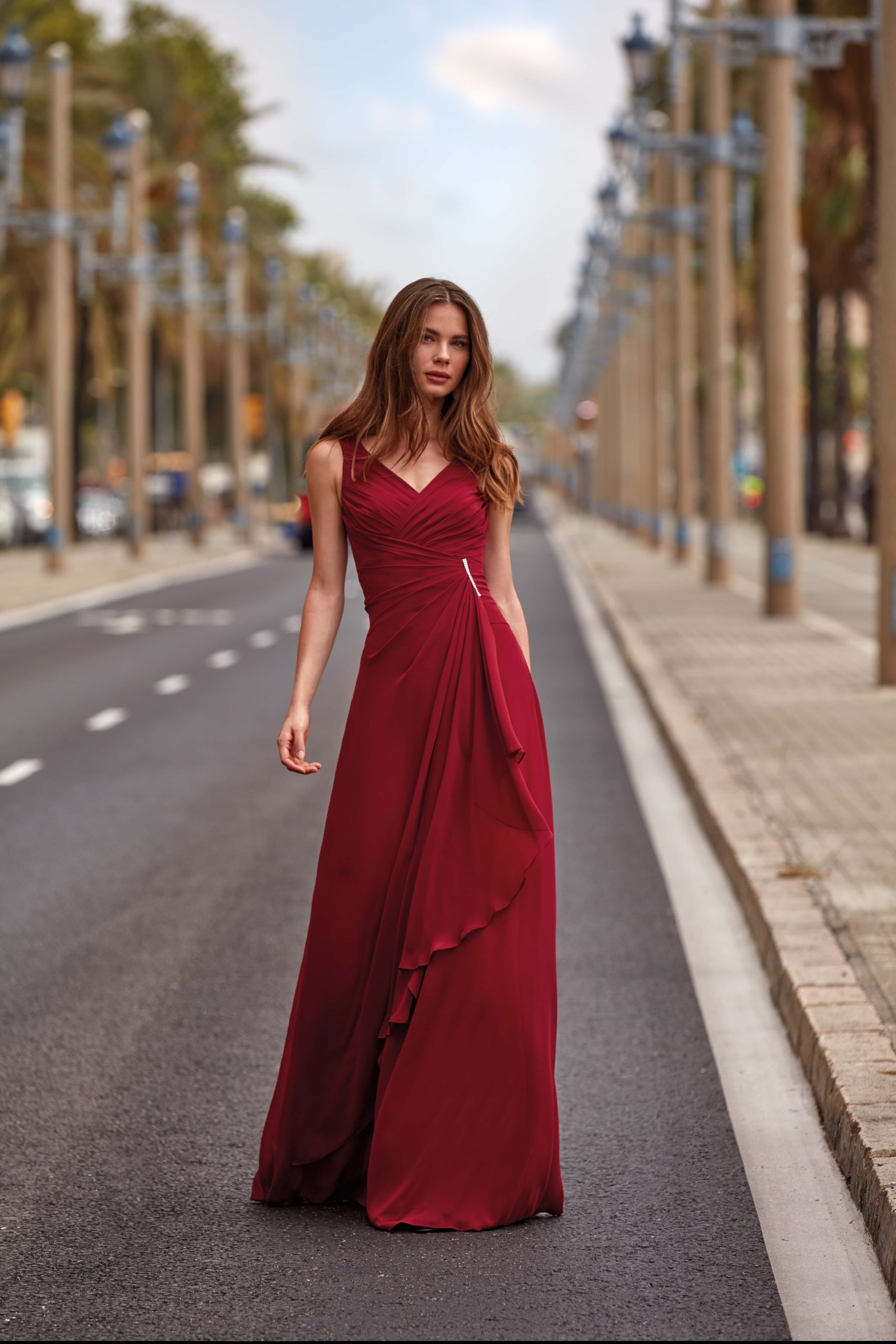 Robe longue RO370L Créatif Paris