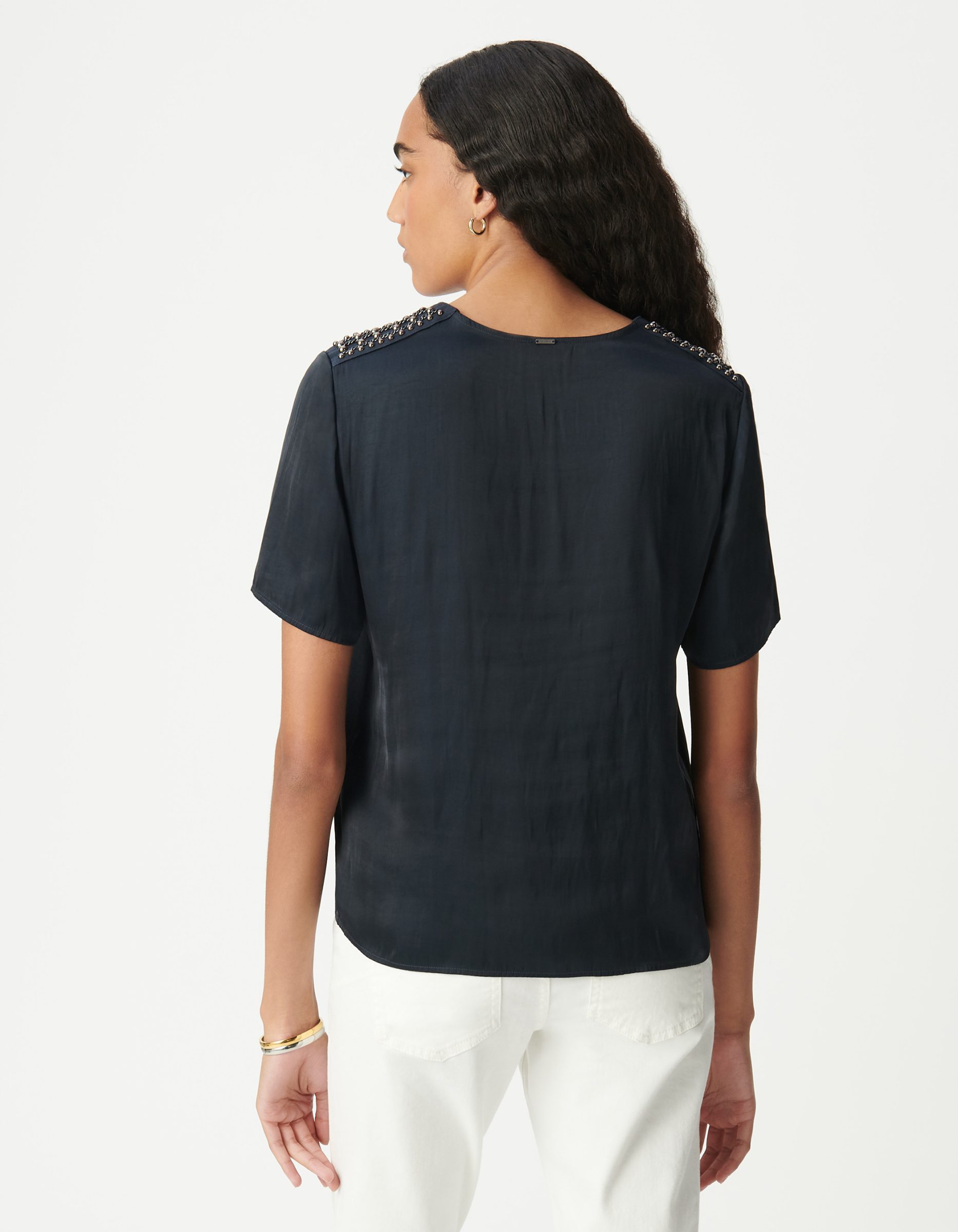 Top froissé décor clous épaules IKKS B111075 – Image 3