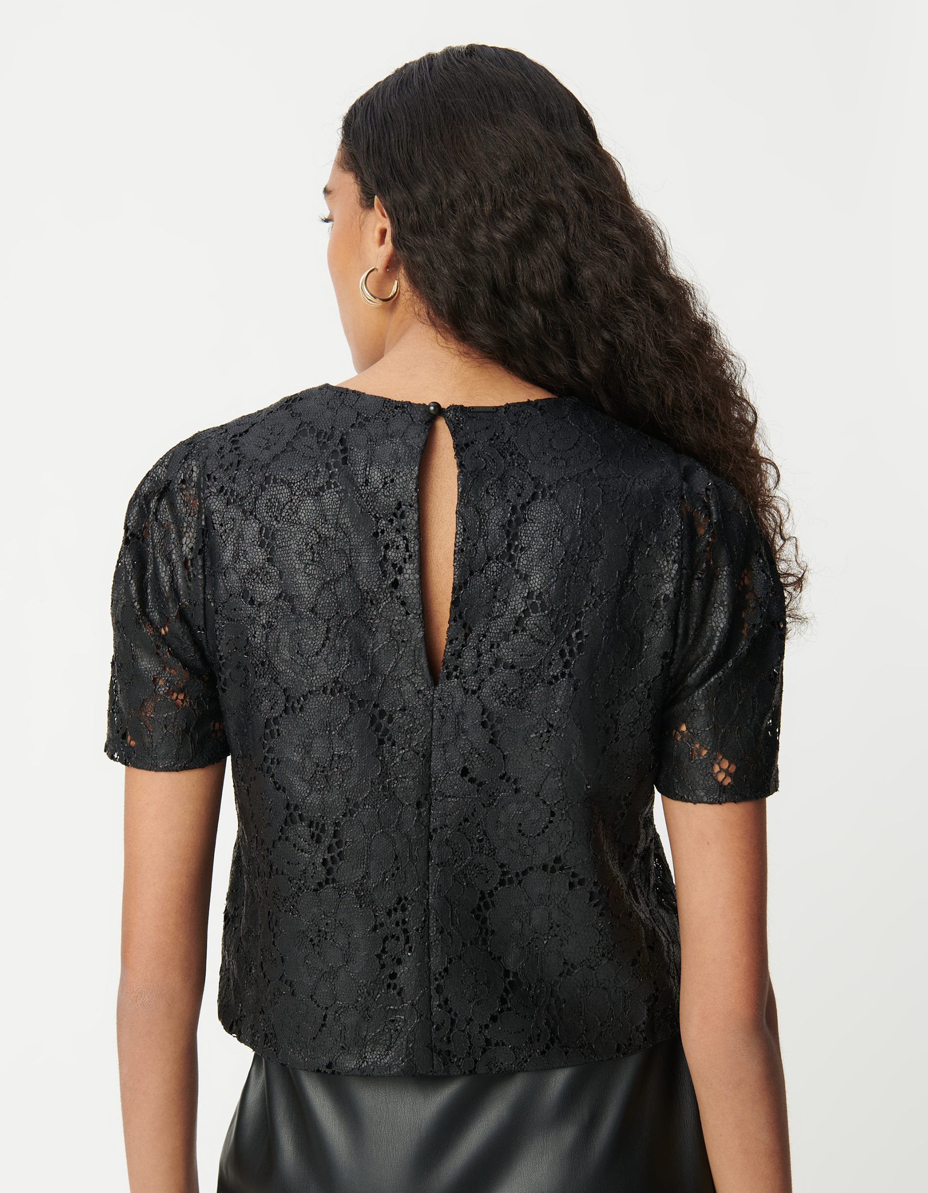 111305-1 Top dentelle enduit IKKS B111305
