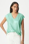 T-shirt m.courtes col V maille irisée IKKS B110215 - Thumbnail Image 2