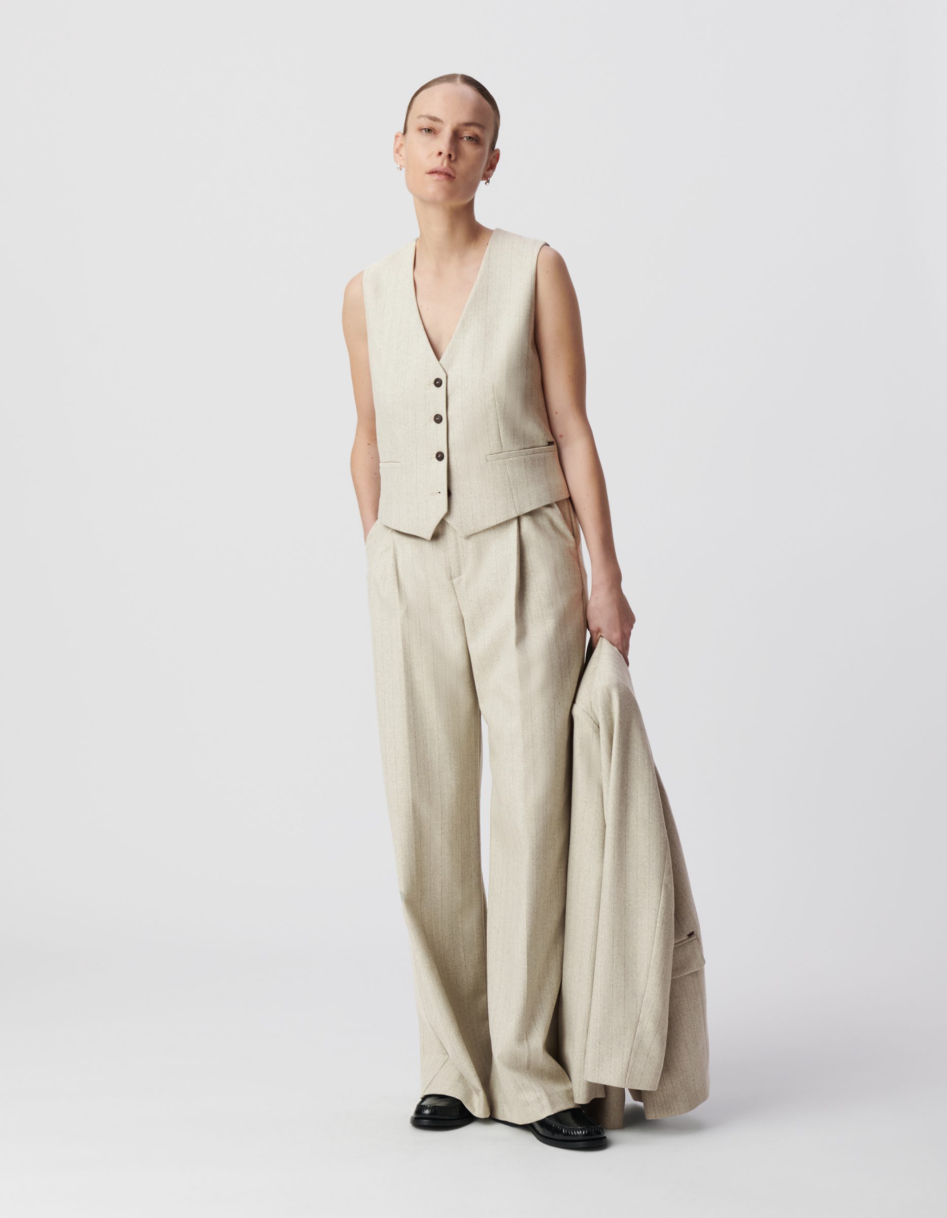 122025-4 Pantalon rayures lurex IKKS B122025