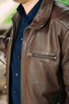 Blouson cuir Hafnium BOSTON CU2 - Thumbnail Image 3