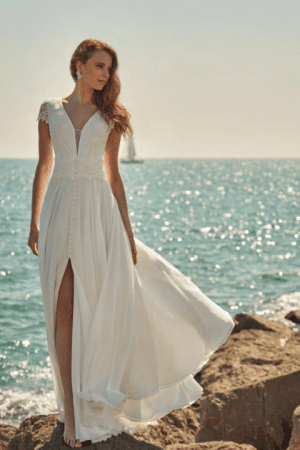 Robe de mariée R0695H collection Créatif Paris