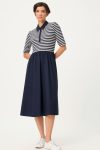 13002065-40173_00 Robe bimatière haut rayé Olsen 13002065