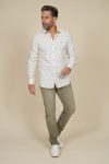 Chemise imprimée à rayures MCS C039