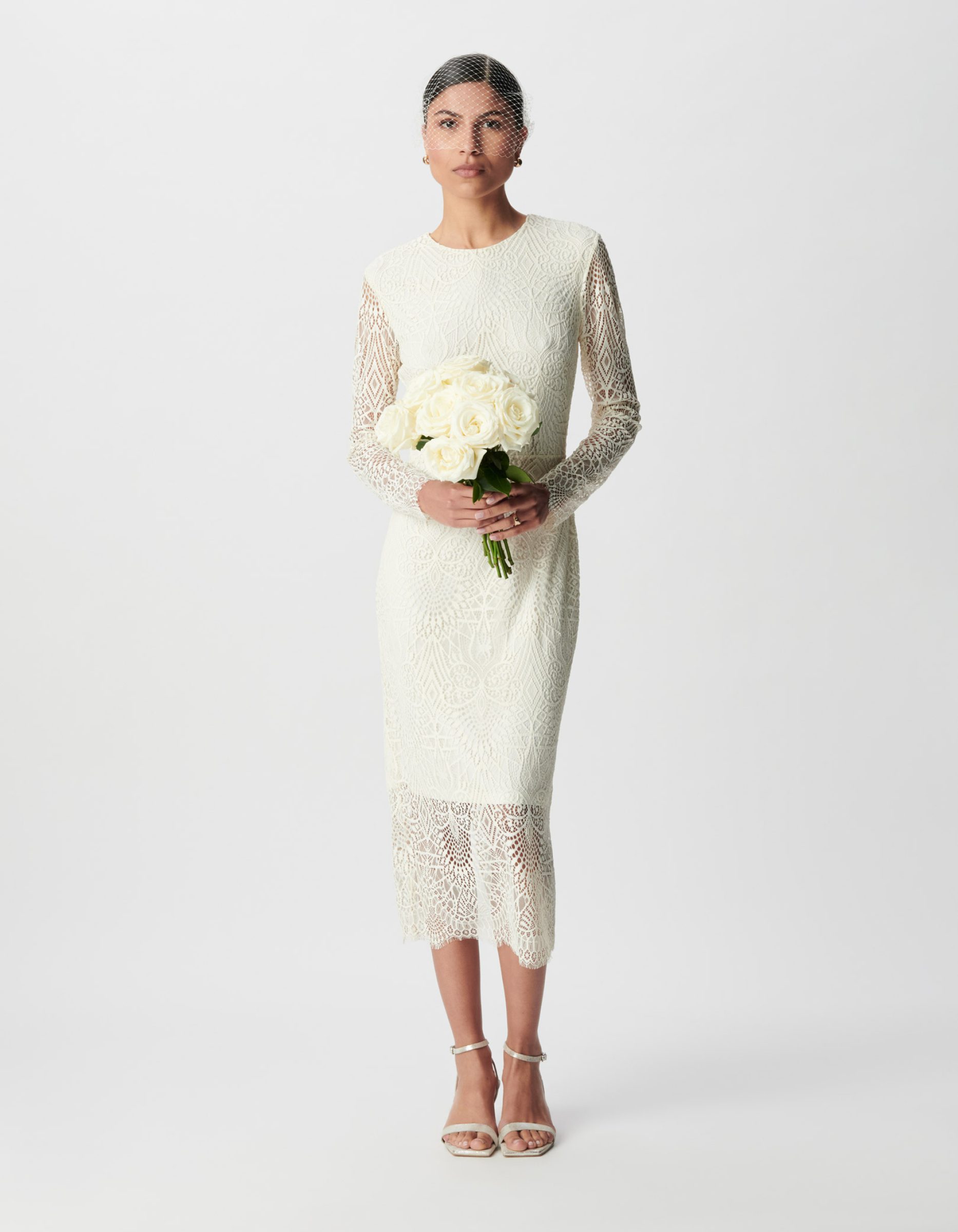 Robe midi dentelle IKKS B330115
