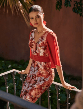 Robe de cocktail RO710 collection Créatif Paris
