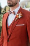 Costume-rouge-orange-homme-SUAT (1) Costume 3 pièces uni Hafnium SUAT CT617