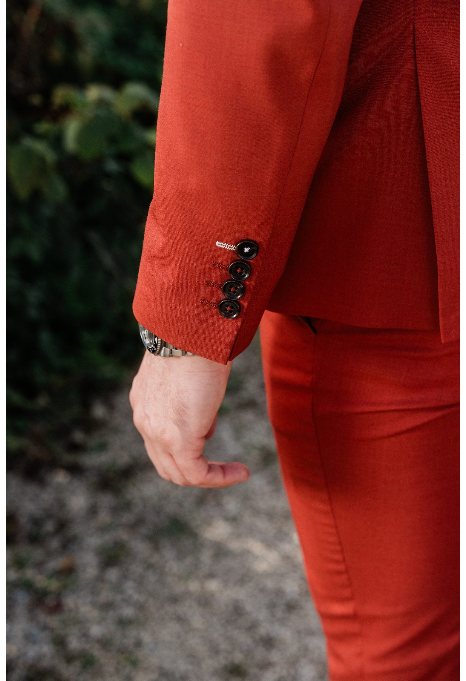Costume-rouge-orange-homme-SUAT (2) Costume 2 pièces uni Hafnium SUAT CT617