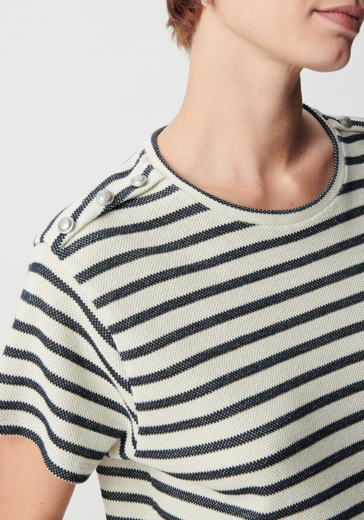 T-shirt marinière pailleté IKKS B310195