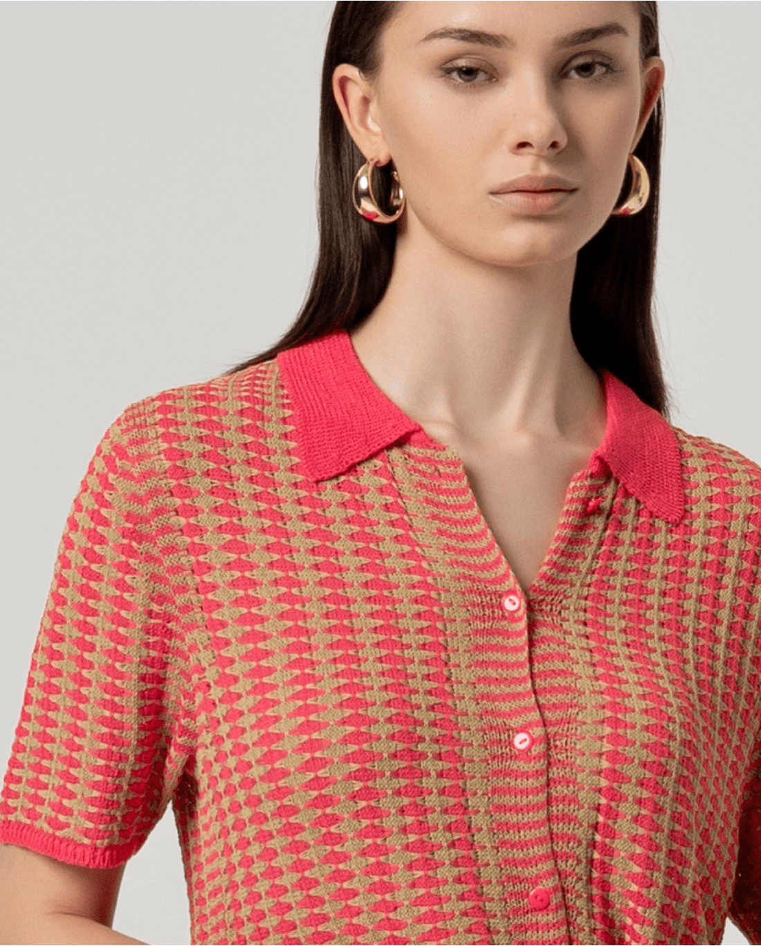 Gilet polo m.courtes natté Surkana HITA331