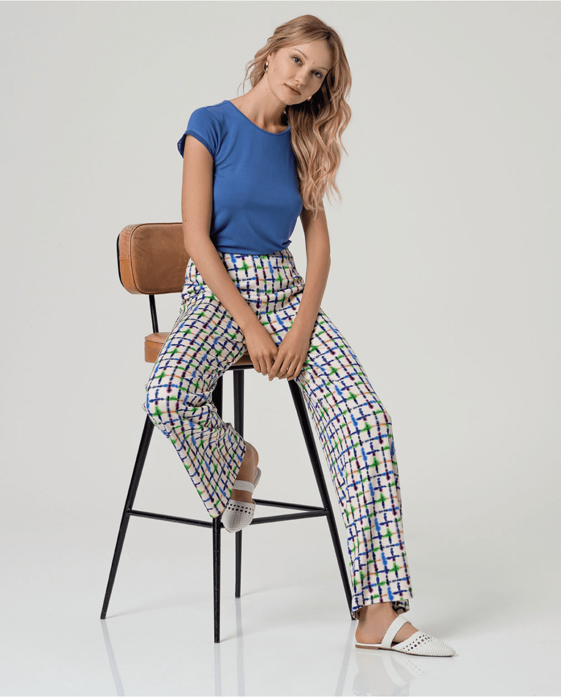 516incu515-51 (1) Pantalon large imprimé Surkana INCU515