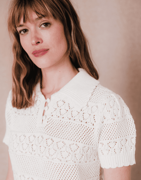 Polo crochet ajouré C'est beau la vie PU300