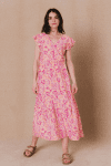 Robe longue imprimé cachemire C'est beau la vie RO608