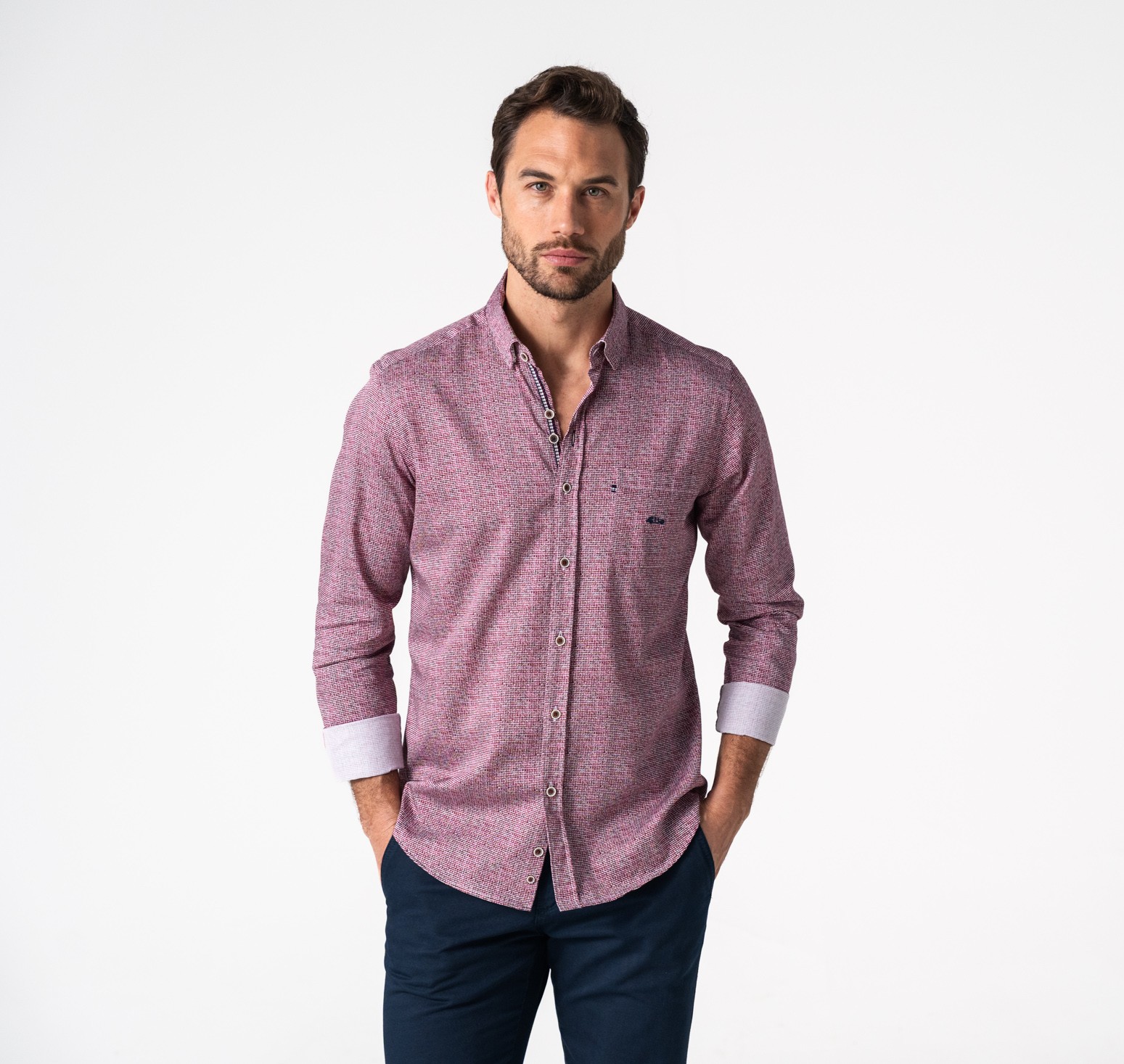 Chemise imprimée coton satiné Dario Beltran NADAR