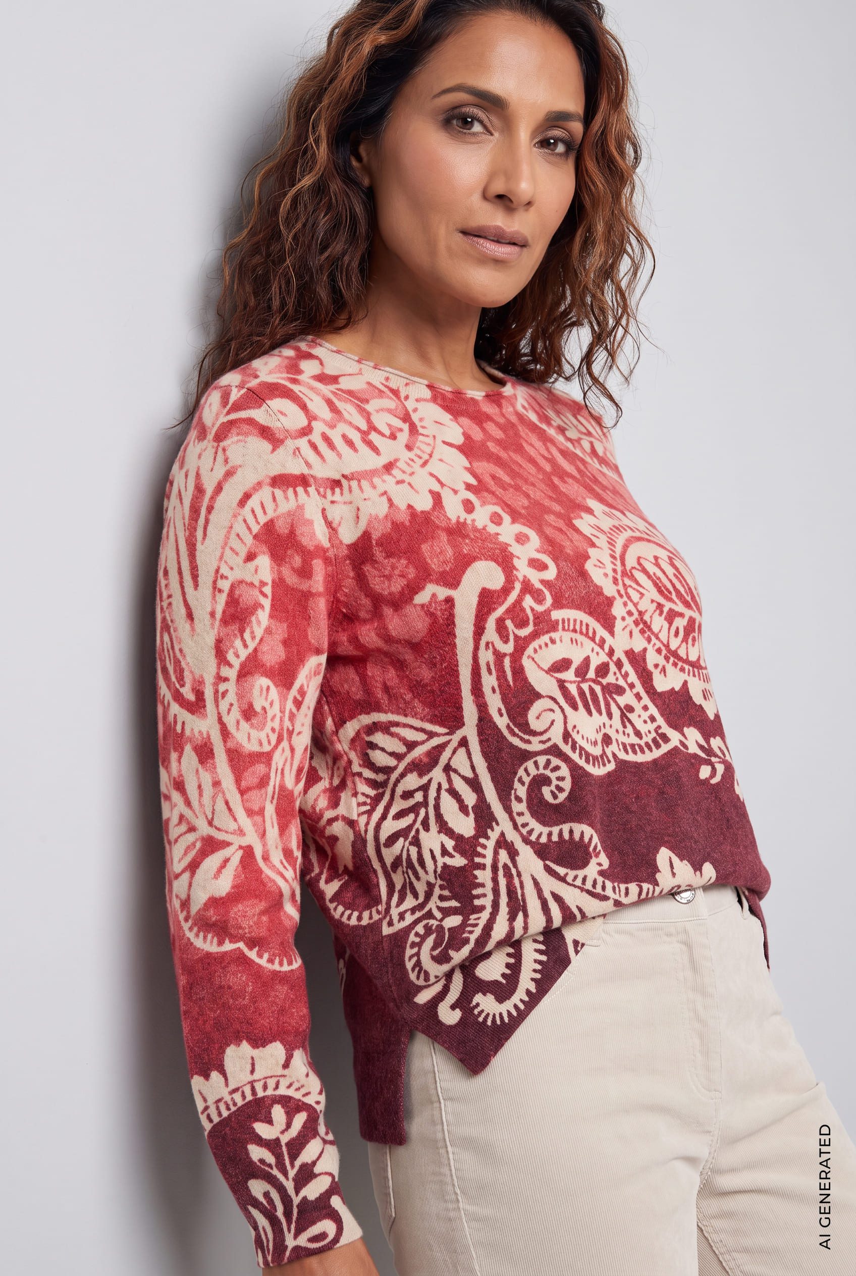 Pull imprimé dégardé Olsen 11004883