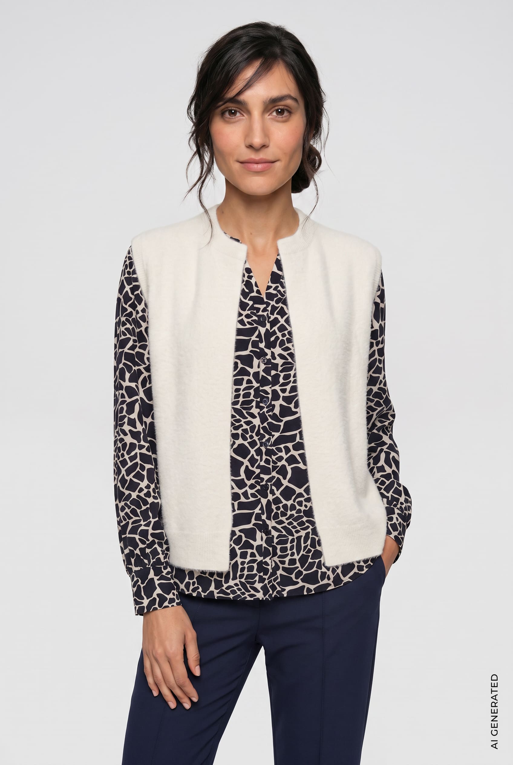 Gilet sans manches poilu Olsen 11004964
