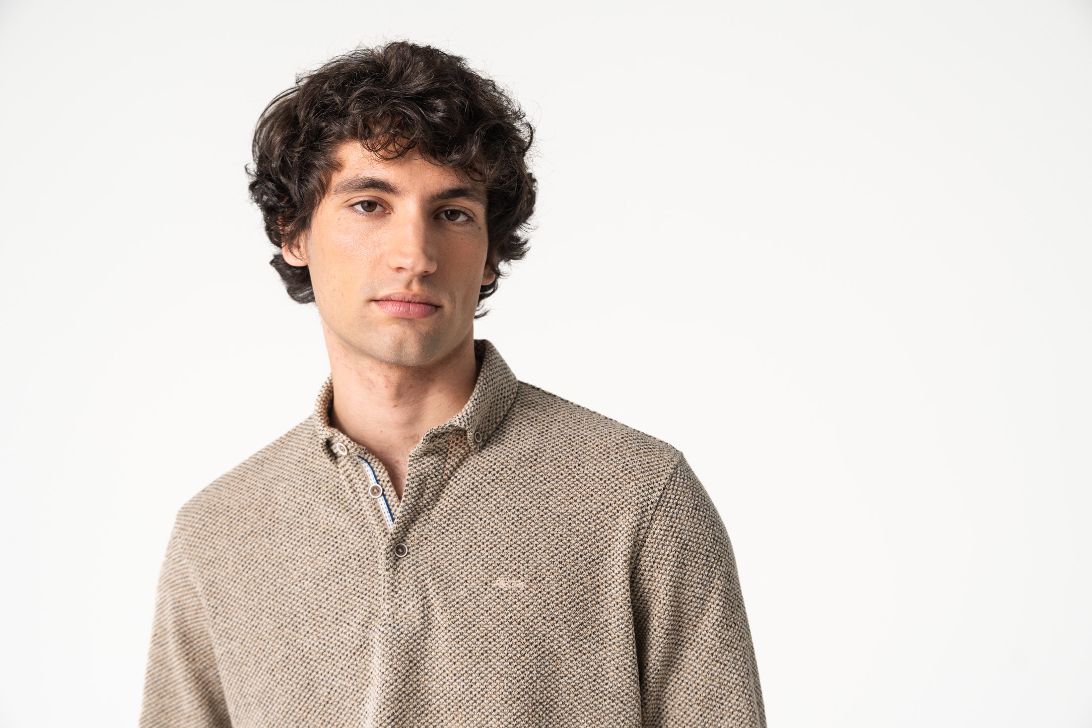 Polo manches longues bouclettes Dario Beltran 5250