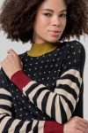 Pull col montant à motifs Surkana FUNN232