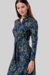 Robe longue imprimée ceinturée Surkana BUPE718