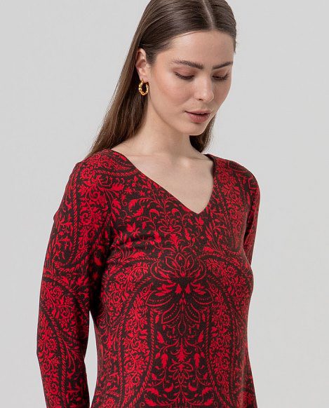 Robe manches longues imprimée Surkana JILA717