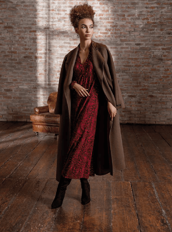 Robe manches longues imprimée Surkana JILA717