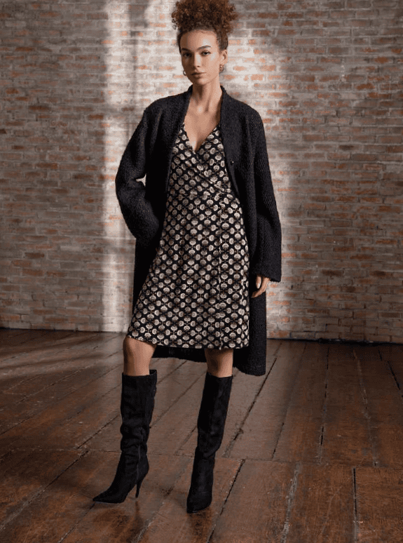 Robe croisée imprimée Surkana JIRA718