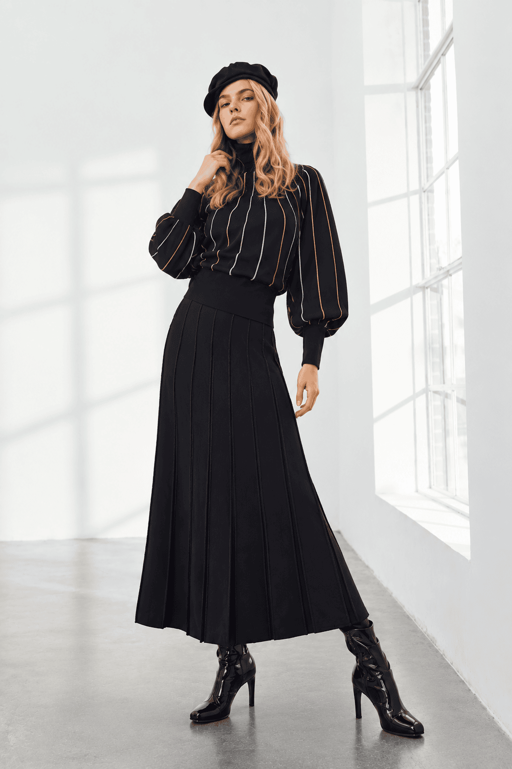 Jupe longue taille élastique Micha 112781