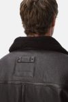 Veste en cuir avec col fourrure Camel Active 431310 8L36