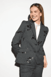 Veste ensemble strass noir Tinta AUREO