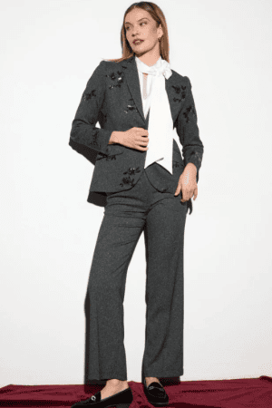 Veste ensemble strass noir Tinta AUREO
