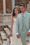 Costume col droit gilet imprimé Adimo BRESIL