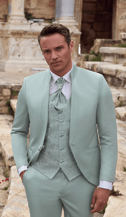 Costume col droit gilet imprimé Adimo BRESIL