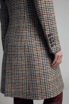 Manteau long petits carrés Tinta CATAPOLA