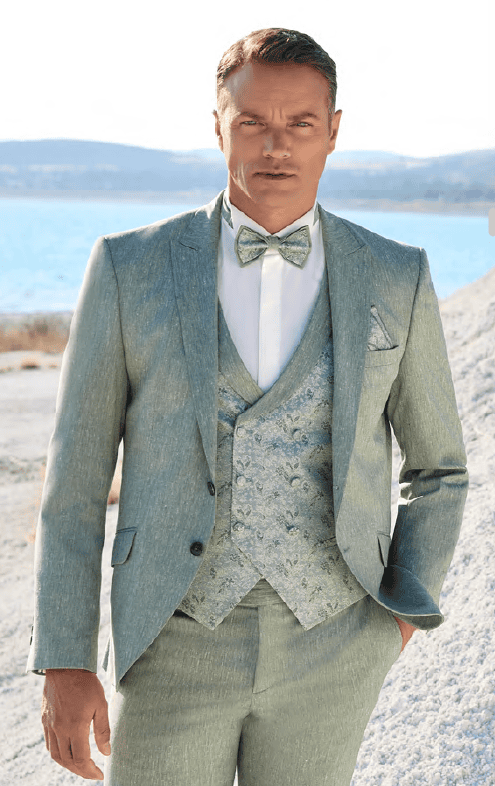 Costume gilet imprimé croisé Adimo DALLAS