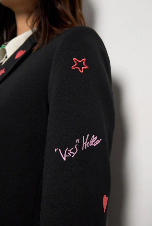 Blazer imprimé coeur Tinta TARAI