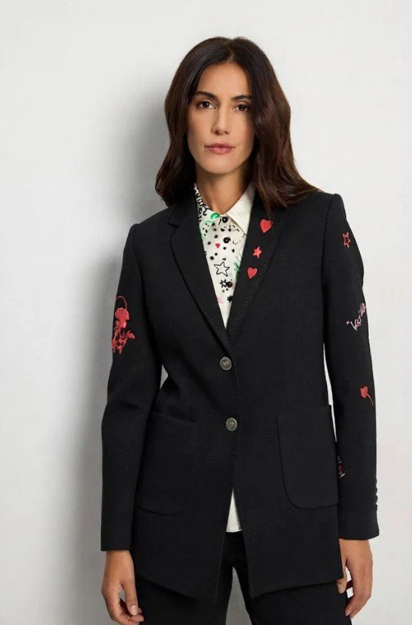 Blazer imprimé coeur Tinta TARAI