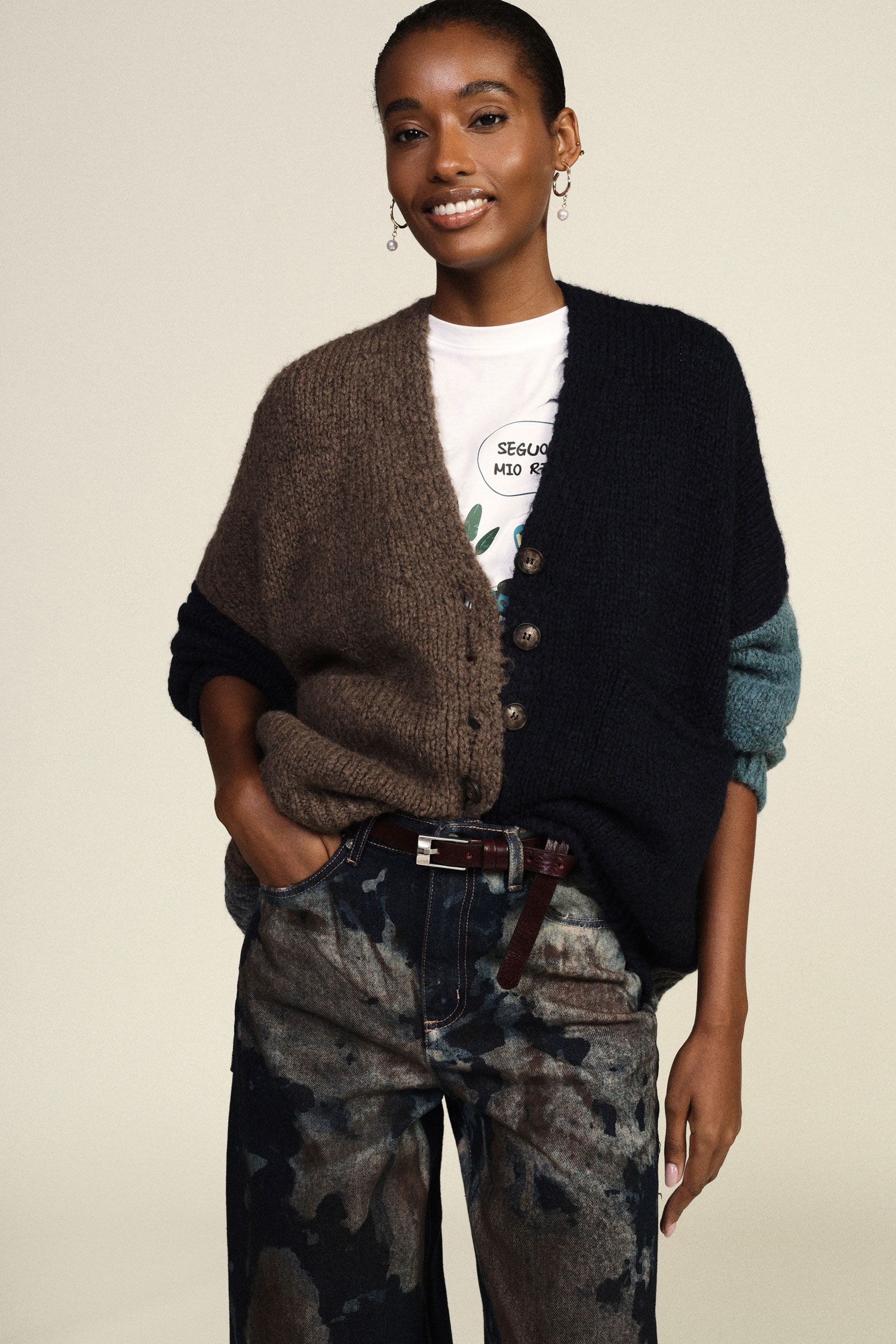 Cardigan oversize Dixie M901B133